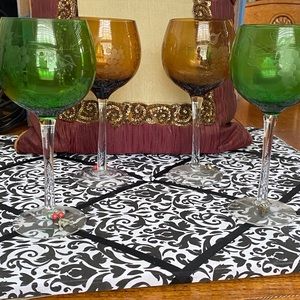 Wine glasses goblet stlyle